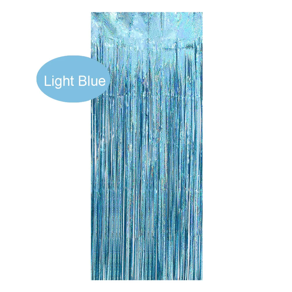 Bachelorette Party Decorations Sequin Backdrop Curtain 2m Tinsel Foil Birthday Curtain Wedding Birthday Party Decorations
