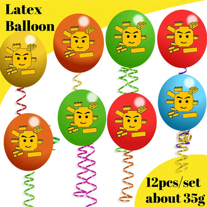 Theme Birthday Party Decorations Cake Topper Birthday CUP PLATE Straw Swirls Stickers  KidsParty Supplies Decor