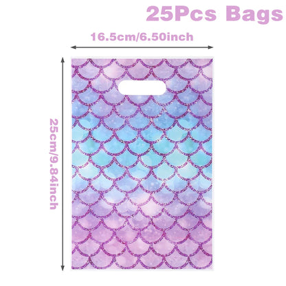 Little Mermaid Party Decoration Mermaid Disposable Tableware Happy 1st Birthday Party Decorations Kids Baby Shower Girl Supplies