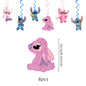 Stitch Party Supplies, Birthday Banner,  Hanging Swirls For Stitch Party Decorations，Stitch birthday party decorations