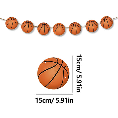 Sports Themed Basketball Party Decorations Hanging Banner for Birthday Baby Shower Sports Theme Party Decorations