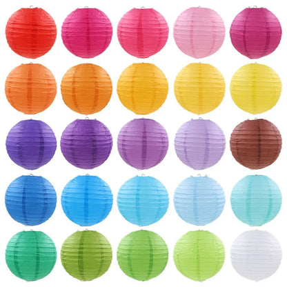 Birthday Decoration Home Decor Party Supplies Round Paper Lanterns Mid Autumn Festive Lanterns Hanging Lanterns Paper Lamp Ball