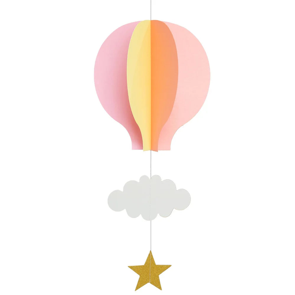 Wedding/birthday Party Decoration Supplies 3D Hanging Decorations Love Hot air Balloons Cloud Display Window Pendants