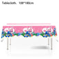 Lilo&Stitch Party Tablecloth Kids Treat Party Supplies Pink  Stitch Angel Tablecloth for Kids Baby Shower Disposable Tablecover