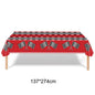 Checkered Race Car Party Tablecloths Black White Checkered Flag Tablecloth Racetrack Tablecover Racing Birthday Party Supplies