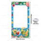 Summer Themed Party Decorations Photo Booth Frame Props Pool Flamingo Hawaiian Party Shooting Backdrop Props Baby Shower Banner