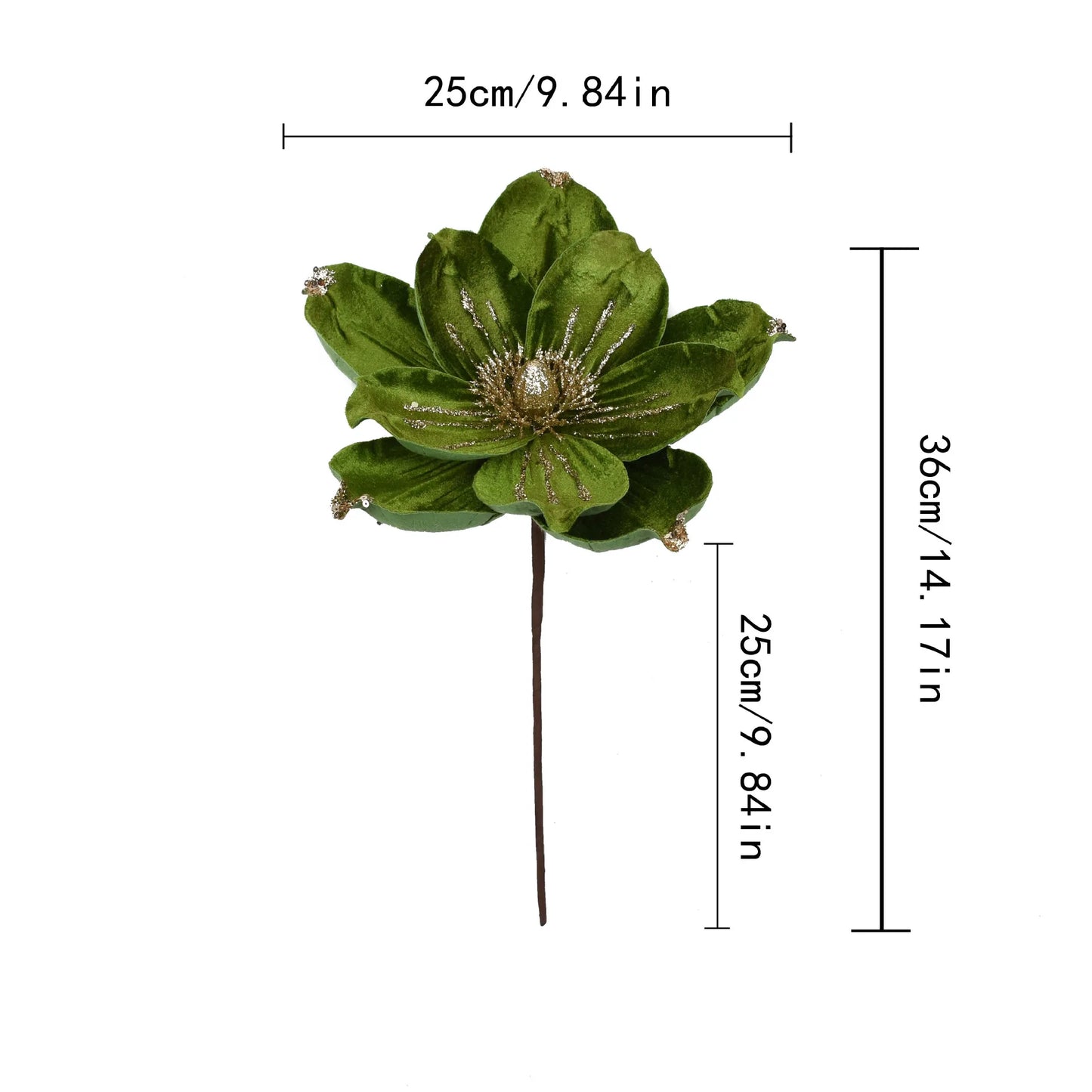 Merry Christmas Flowers Festival Party Decoration Christmas Tree Glitter Christmas Flower Pendant