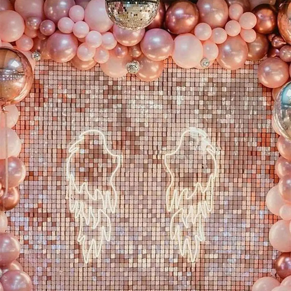 Luxury Great Event Decor Wall Background Curtain Party Decoration Festival Celebrations Backdrop Decorations Square Sequin Panel