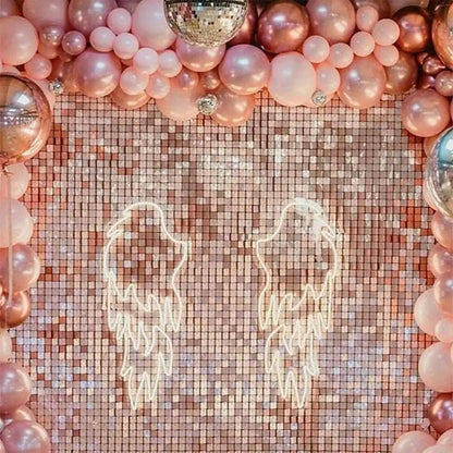 Luxury Great Event Decor Wall Background Curtain Party Decoration Festival Celebrations Backdrop Decorations Square Sequin Panel