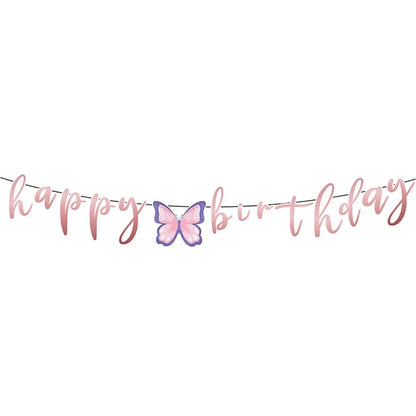 Butterfly Birthday Party Decoration Disposable Party Plates Cup Napkin Tablecloth Butterfly Knìfe Birthday Decoration Baby Showe