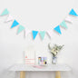 1 Set Black Golden Party Decorations Triangle Pennant Banner Flag Garland Birthday Graduation Wedding Engagement Party Supplies