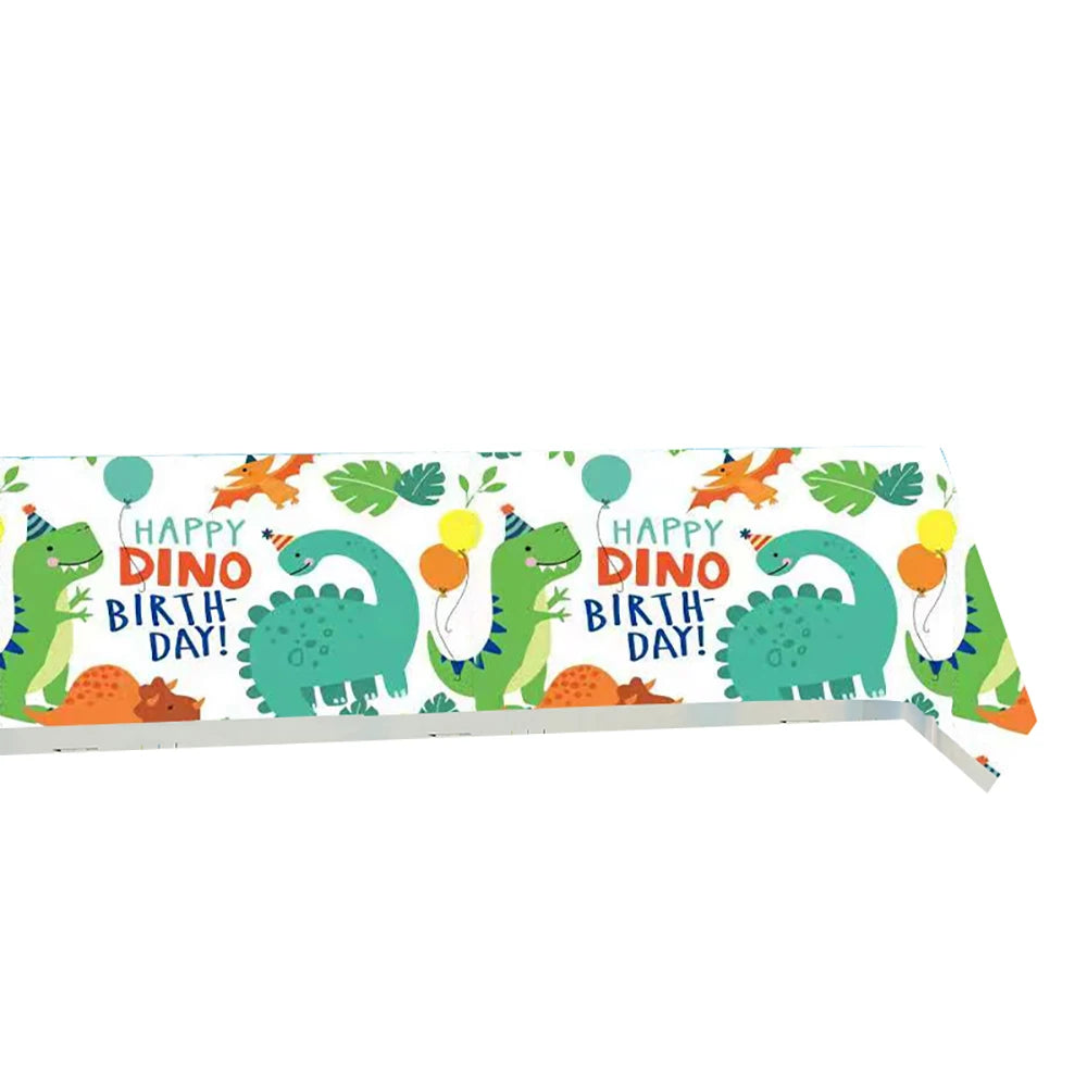 Cartoon Dinosaur Birthday Party Decorations Latex Balloons Baby Shower Cup Plate Napkins Straw Kids Favors For Party Supplies
