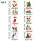 Christmas Decorations Party Door Decorations Santa Claus Door Decorations Banners Pendants Party Supplies