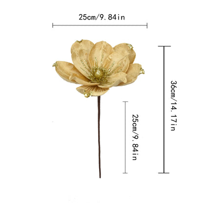 Merry Christmas Flowers Festival Party Decoration Christmas Tree Glitter Christmas Flower Pendant