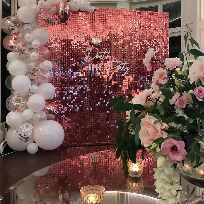 Bachelorette Party Decorations Sequin Backdrop Curtain 2m Tinsel Foil Birthday Curtain Wedding Birthday Party Decorations