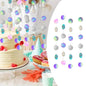 4Pcs Colourful Glitter Paper Garlands Party Decorations 4M Ball Streamer for New Year Festival Wedding Baby Shower Graduation