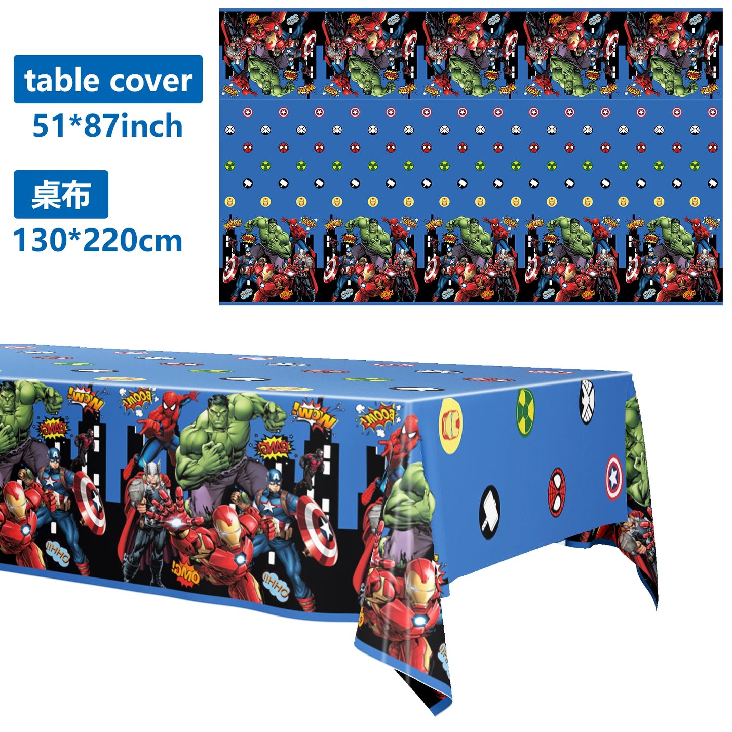 Tablecloth Decorations Spiderman Birthday Party Supplies Spider And His Amazing Friends Table Cover Baby Shower for Kids Gifts