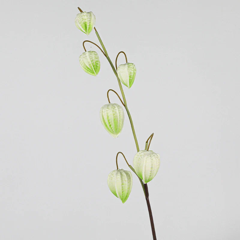 Home Party Wedding Decoration 1 PCS 71 Cm Beautiful Artificial Long Stem Red Lantern Flowers Silk Flowers
