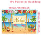 Hawaiian Party Decorations Artificial Flower Garland Summer Tropical Aloha Hawaii Party Supplies Wedding Birthday Flamingo Decor