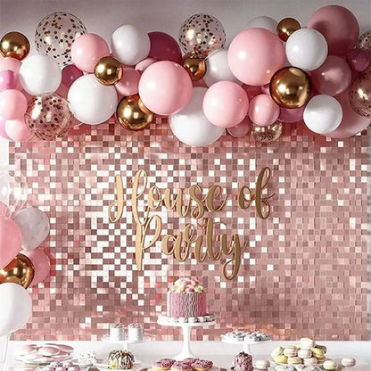 Luxury Great Event Decor Wall Background Curtain Party Decoration Festival Celebrations Backdrop Decorations Square Sequin Panel