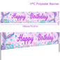 Little Mermaid Party Decoration Mermaid Disposable Tableware Happy 1st Birthday Party Decorations Kids Baby Shower Girl Supplies