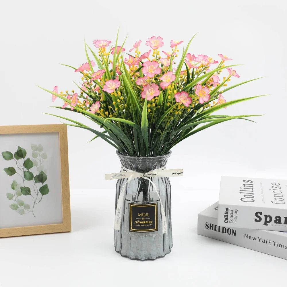 Wedding Decoration Bouquet Artificial Flowers For Home Room Wall Desk Decor Plants Party Ornament Decorate