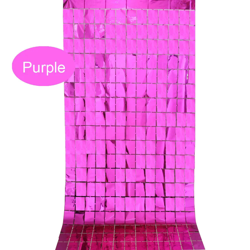 Bachelorette Party Decorations Sequin Backdrop Curtain 2m Tinsel Foil Birthday Curtain Wedding Birthday Party Decorations