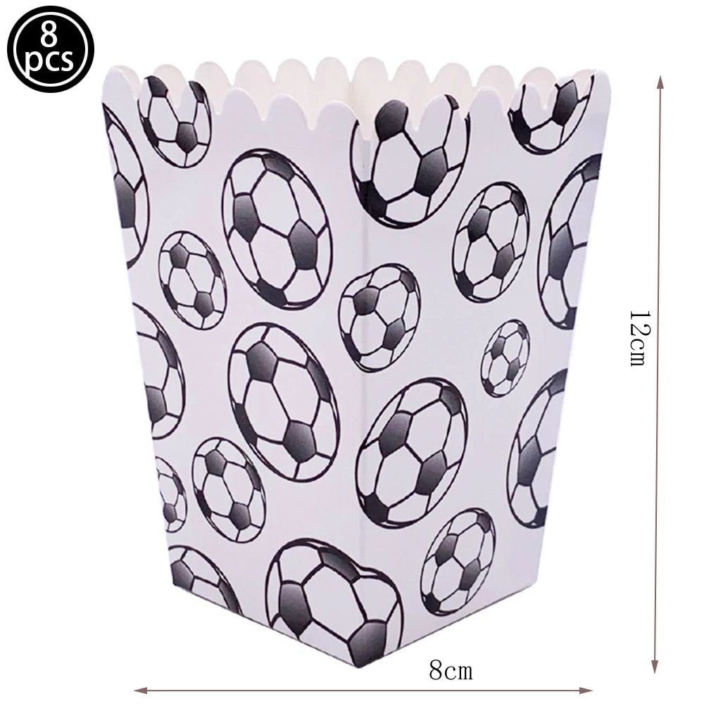 Soccer Theme Disposable Tableware Set Paper Plates Cups Napkins Tablecloth Boys Sports Football Birthday Party Decor Supplies