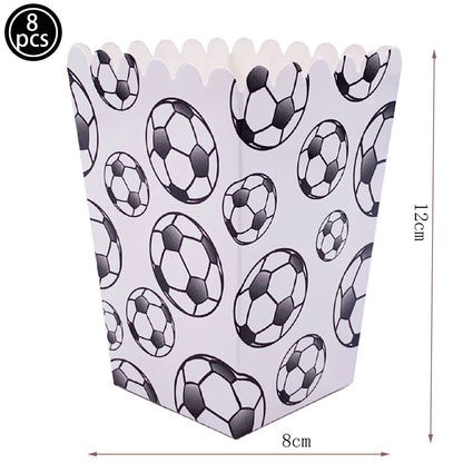 Soccer Theme Disposable Tableware Set Paper Plates Cups Napkins Tablecloth Boys Sports Football Birthday Party Decor Supplies