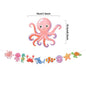 Ocean Party Decorations Under The Sea Banner Jellyfish Crab Seahorse Fish Sea Shell Hanging Swirls Baby Shower Birthday Supplies