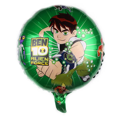 Cartoon Ben-10 Birthday Party Decoration Balloons Favor Set Banner Cake Toppers Baby Shower Boys Ben-10 Party Supplies