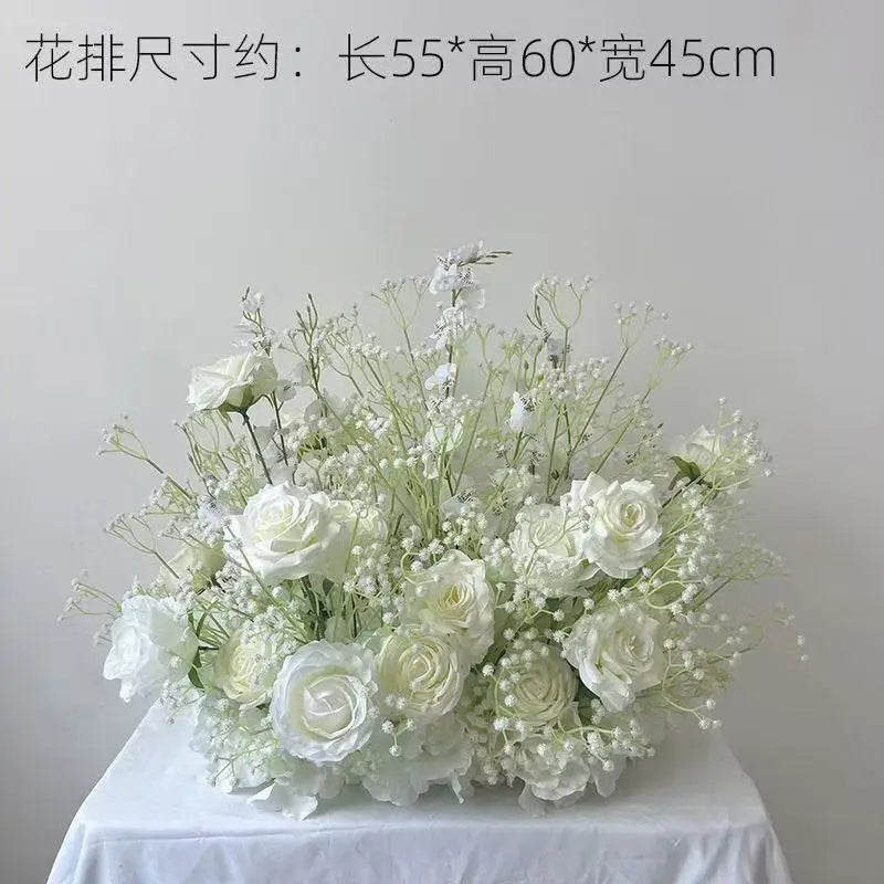 New Party Table Decoration Flower Ball Simulation Rose Hydrangea Wedding Road Flower Ball Foreign Trade Decoration Flower
