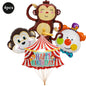 Carnival Theme Party Decoration Self Standing Clown Circus Balloons Happy Sign Banner for Carnival Birthday Party Decor Supplies