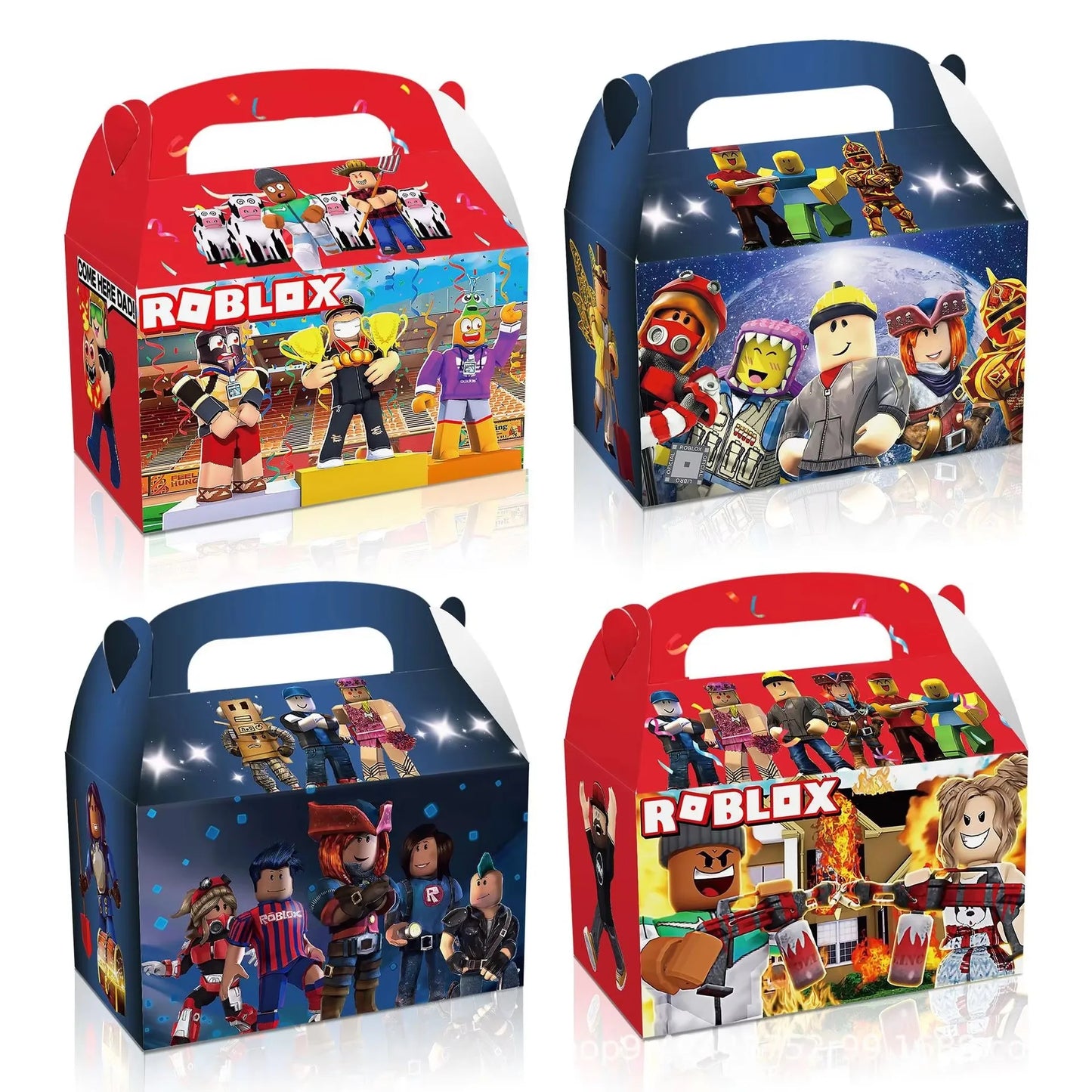 Roblox Birthday Party Decoration Roblox Game Set Tableware Tablecloth Balloon Cake Topper Backdrop Baby Showe Toy Party Supplies
