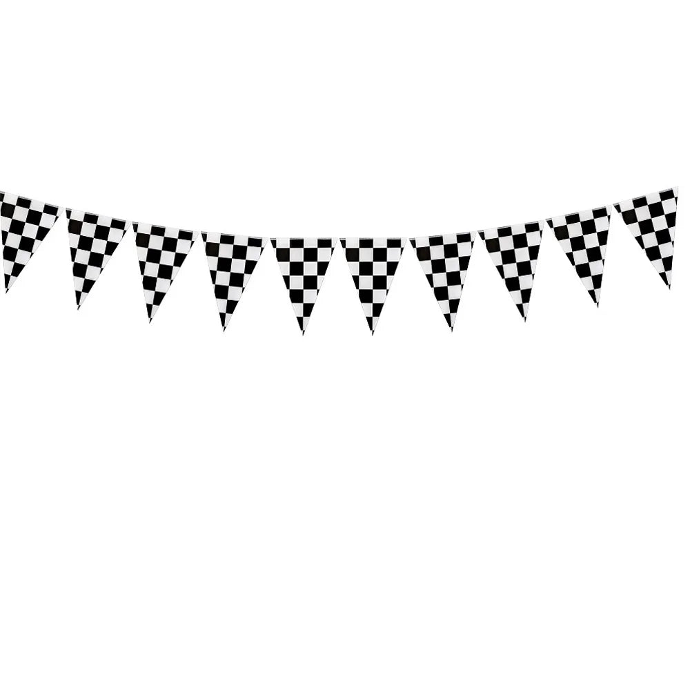 Racing Car Table Runner Tablecloths Table cover checkered flag racing road track kids Race Car Themed birthday Party Decoration