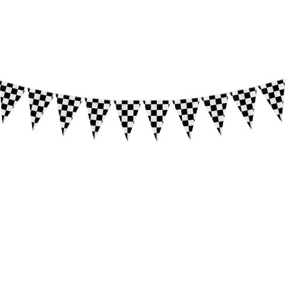 Racing Car Table Runner Tablecloths Table cover checkered flag racing road track kids Race Car Themed birthday Party Decoration