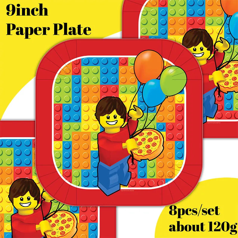 Theme Birthday Party Decorations Cake Topper Birthday CUP PLATE Straw Swirls Stickers  KidsParty Supplies Decor