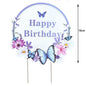 Butterfly Birthday Party Decoration Disposable Party Plates Cup Napkin Tablecloth Butterfly Knìfe Birthday Decoration Baby Showe