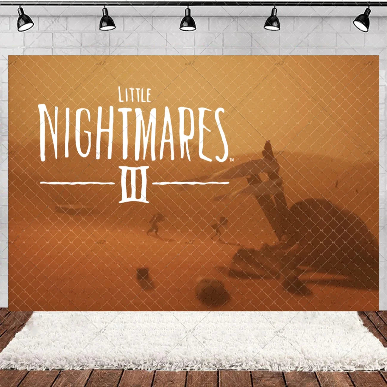 Game L-Little Nightmaresd 3 Birthday Party Decorations Balloons Banner Cake Topper Anime Backdrop Halloween Decor Kids Gifts