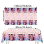 Kpop Demon Hunters Theme Disposable Tableware Set Party Supplies Huntrix Saga Boys Cake Toppings Hanging Cloth Party Decoration