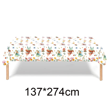 Butterfly Birthday Party Decoration Disposable Party Plates Cup Napkin Tablecloth Butterfly Knìfe Birthday Decoration Baby Showe
