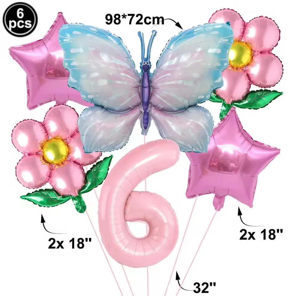 Butterfly Birthday Party Decoration Disposable Party Plates Cup Napkin Tablecloth Butterfly Knìfe Birthday Decoration Baby Showe