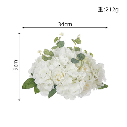 New Party Table Decoration Flower Ball Simulation Rose Hydrangea Wedding Road Flower Ball Foreign Trade Decoration Flower