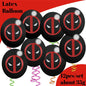 DEADPOOL Birthday Party Decorations Disposable Tableware Cake Topper Flag Kids Anniversaire Party Baby Shower Cake Kids Favors