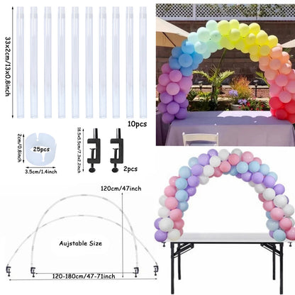1set Adjustable Table Balloon Arch Stand Holder Support Bow of Balloon Birthday Wedding Party Baby Shower Decor Ballon Base