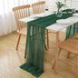 Chiffon Table Runner Sheer Fabric Silk for Boho Sheer Fabric Wedding Arch Overlay Draping Decoration Birthday Party Table Decor