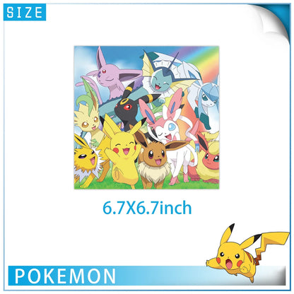 Pokemon Party Decorations Girls Party Pink Tableware Set Plate Cup Napkin Tablecloth Baby Shower Kids Birthday Party Supplies