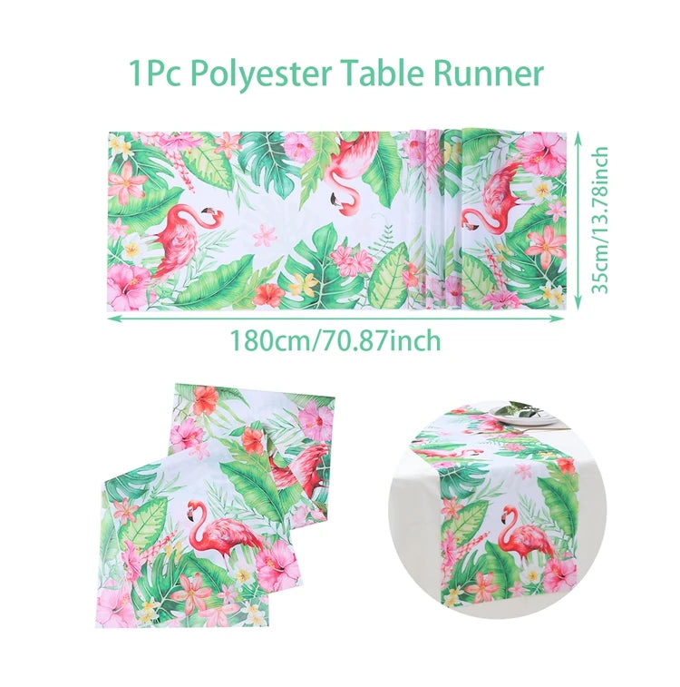 Hawaiian Party Decorations Artificial Flower Garland Summer Tropical Aloha Hawaii Party Supplies Wedding Birthday Flamingo Decor