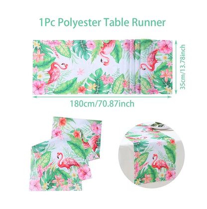 Hawaiian Party Decorations Artificial Flower Garland Summer Tropical Aloha Hawaii Party Supplies Wedding Birthday Flamingo Decor