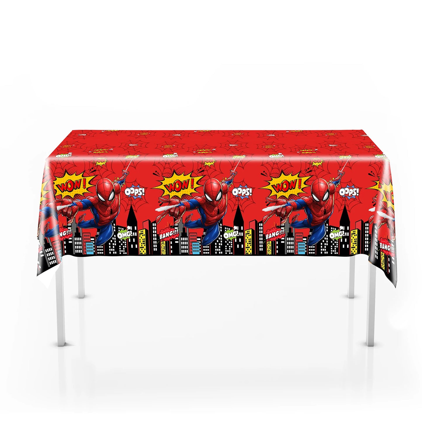 Tablecloth Decorations Spiderman Birthday Party Supplies Spider And His Amazing Friends Table Cover Baby Shower for Kids Gifts